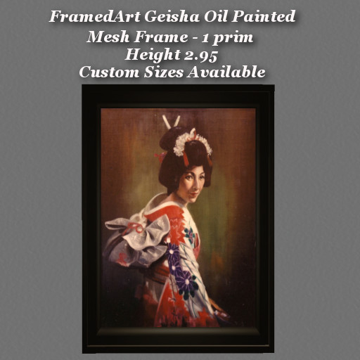 FrameArt Geisha Oil Paint