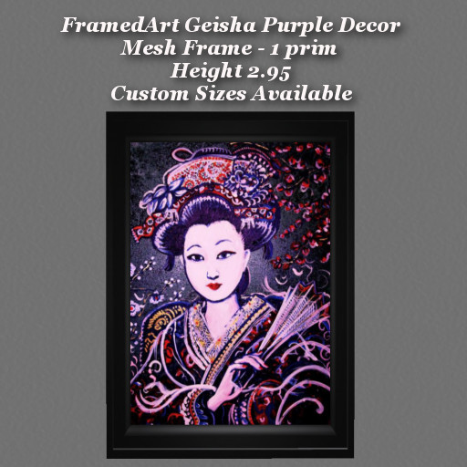 FrameArt Geisha Purple
