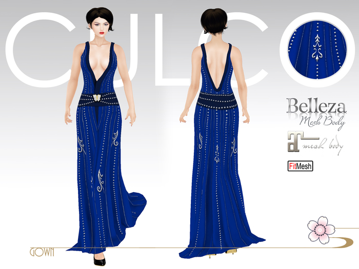 -Culco- Oriental Dress -Sapphire