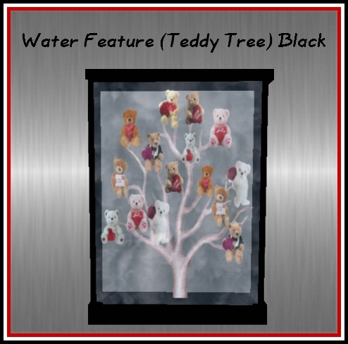 Valentine Water Feature (Teddy Tree) Black
