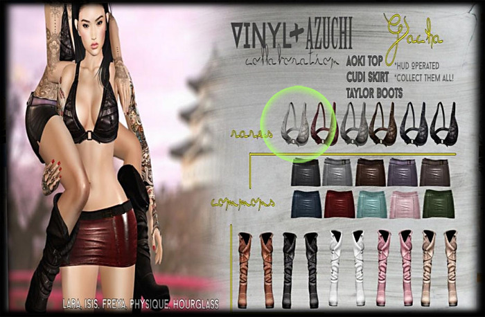 Vinyl + Azuchi- Aoki Top Pak WHITE Belleza RARE