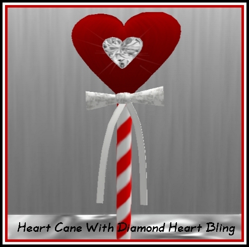 Valentine Heart Cane