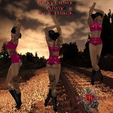 SexyLatex Anny Pink Black + GIFT Boots