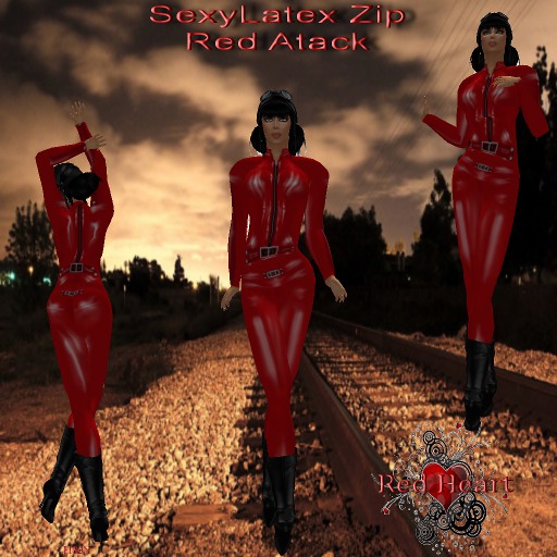 SexyLatex Zip Red Atack