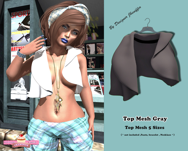 .:: Cremosas Store ::. TOP MESH GRAY
