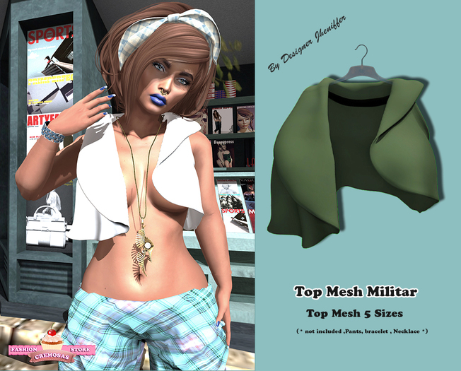 .:: Cremosas Store ::. TOP MESH MILITAR ::