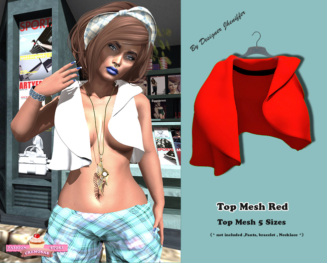 .:: Cremosas Store ::. TOP MESH RED ::