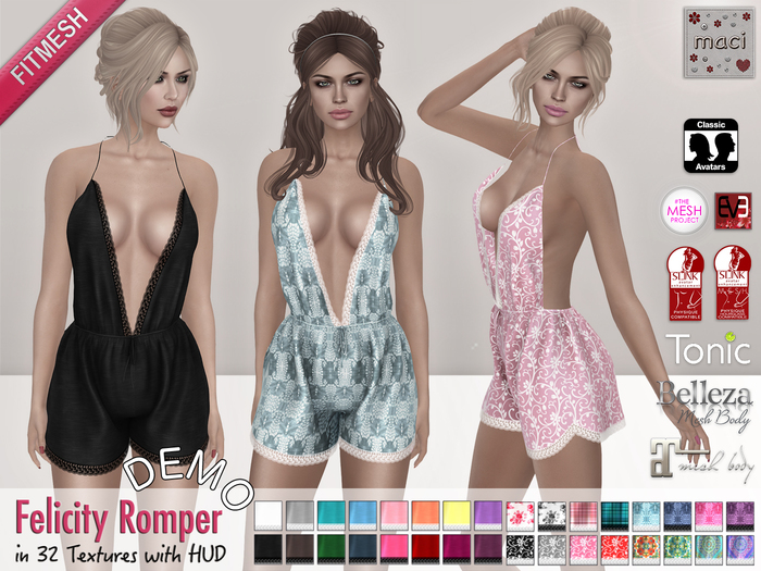 Maci ~ Felicity Romper DEMO