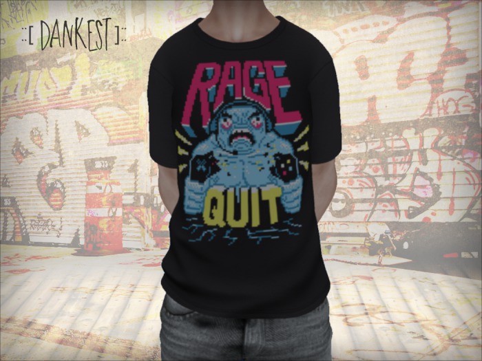 ::[ Dankest ]:: Mens Mesh Shirt - RageQuit