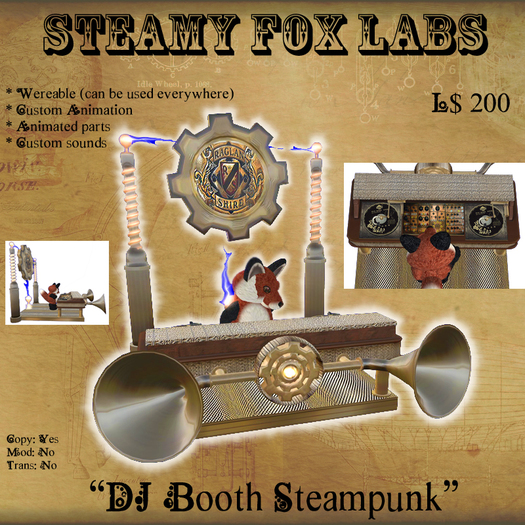 =SFL= DJ Booth Steampunk 