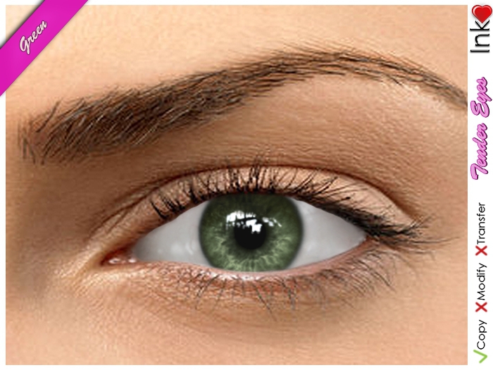 * Inkheart * - Tender Eyes - Green (4 Sizes System + Mesh)