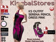 KS OUTFIT SERENA PENCIL DRESS PINK
