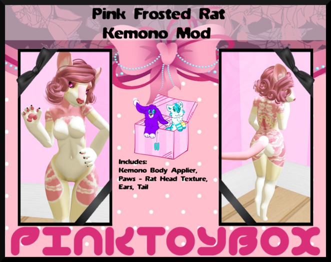 Pink Frosted Rat Kemono Mod
