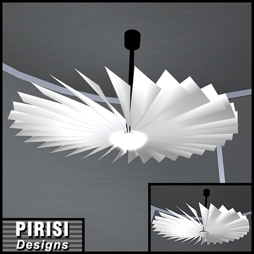 PIRISI - Turbine Blade Ceiling Fan - Black/White