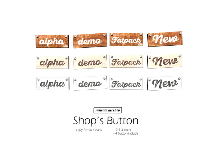 *miwa's airship* button (White)