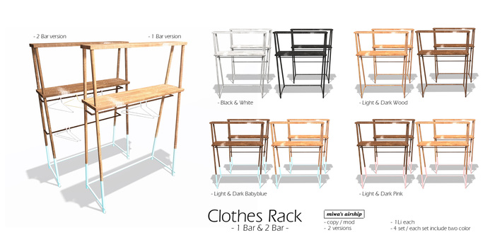 *miwa's airship* clothes Rack (SET2)