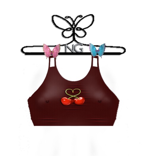 NG. Cherry Hearts Top-Red