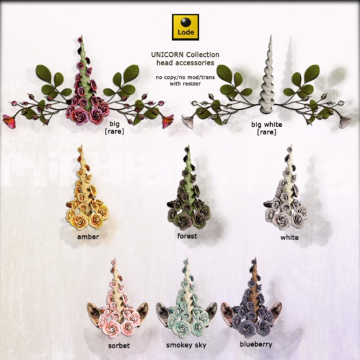 *LODE* Head Accessory - Unicorn [big white] RARE