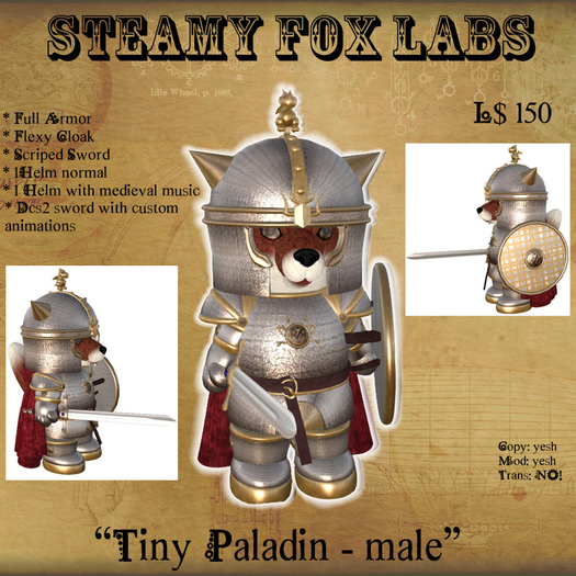 =SFL= TINY PALADIN 2.0 - male Box