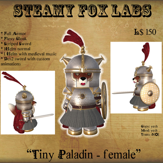 =SFL= TINY PALADIN 2.0 - female Box