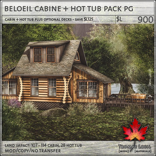 Trompe Loeil - Beloeil Cabine + Beloeil Hot Tub Pack PG [mesh]