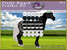 *E* Fluffy Rigged Feather Set  [BOXED] RH POA Pony