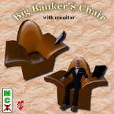 Big Banker's Chair w/ Monitor