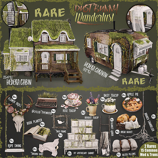 dust bunny . wanderlust . twig frame . boxed