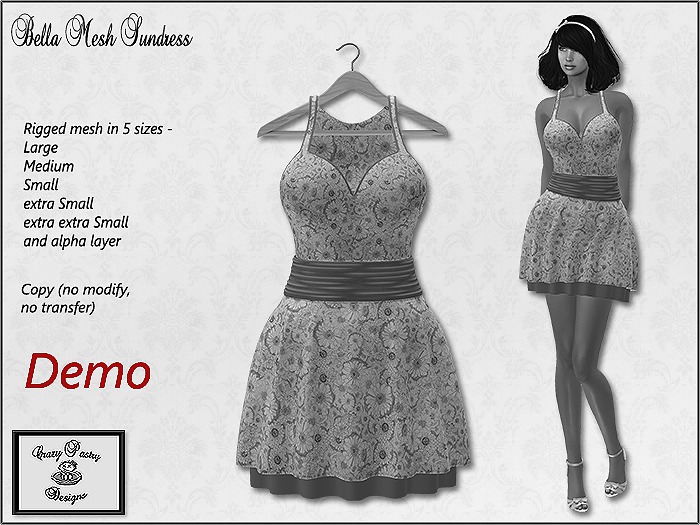 Crazy Pastry Designs Bella Mesh Sundress - DEMO
