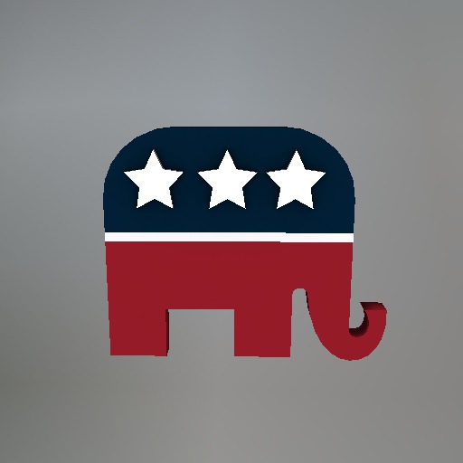 Republican Political Party Mesh Tip Jar