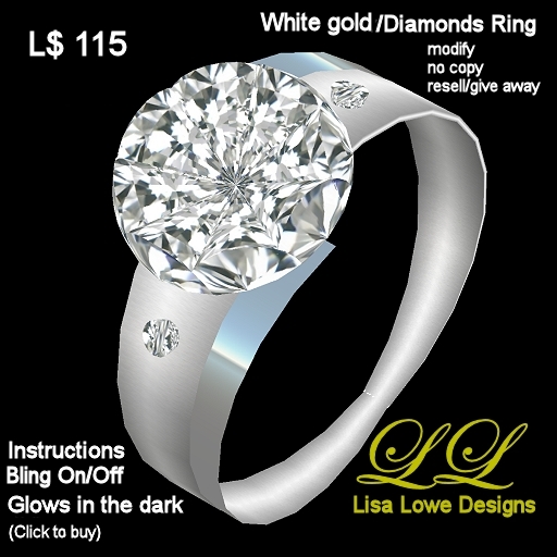 *LL-Designs Ring White gold/Diamonds* (SLX)