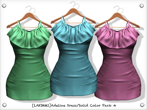 [LAKSHMI]Adeline Dress/Solid Color Pack 4