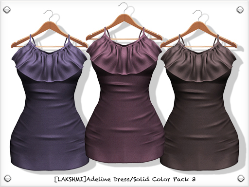 [LAKSHMI]Adeline Dress/Solid Color Pack 3