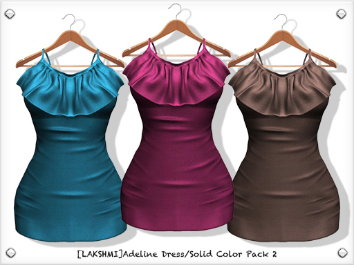 [LAKSHMI]Adeline Dress/Solid Color Pack 2