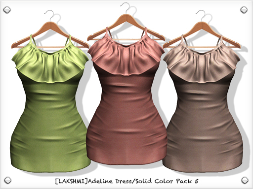 [LAKSHMI]Adeline Dress/Solid Color Pack 5