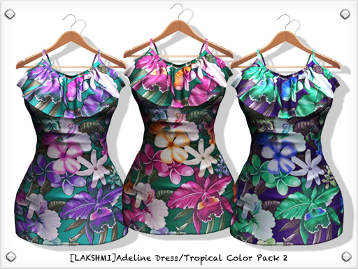 [LAKSHMI]Adeline Dress/Tropical Color Pack 2
