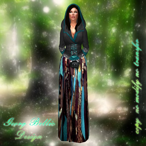DEMO Hooded Dress 09 Boho