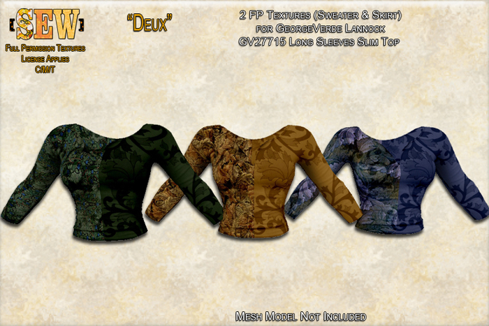 [SEW] FP Tex GV27715 Long Sleeves Slim Top Deux
