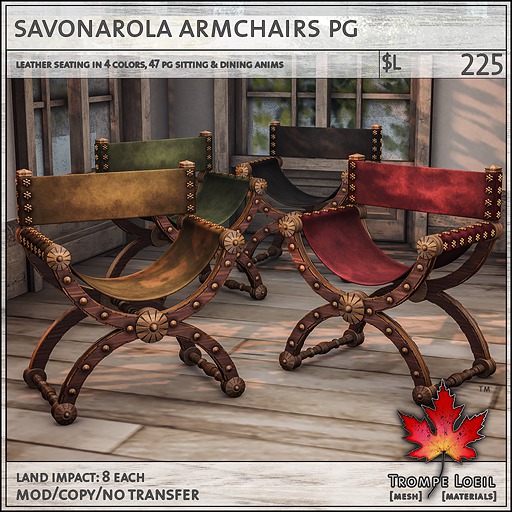 Trompe Loeil - Savonarola Armchairs PG [mesh]