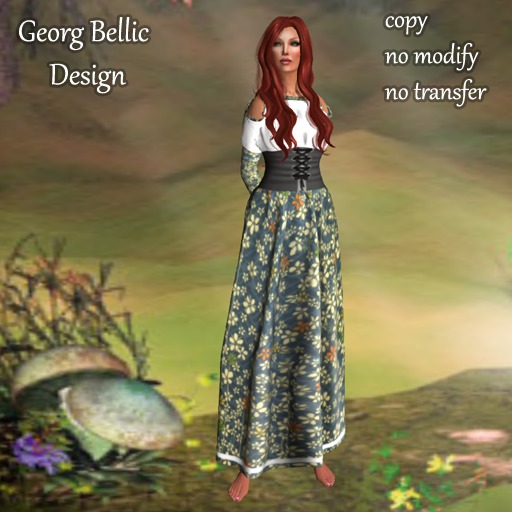 DEMO Medieval Dress full flowers