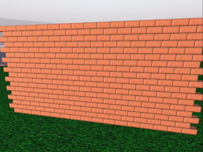 Destructible brick wall v24