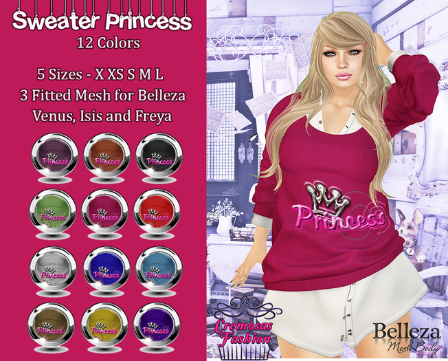 .:: CREMOSAS STORE ::.  Princess Mesh Sweater with Shirt