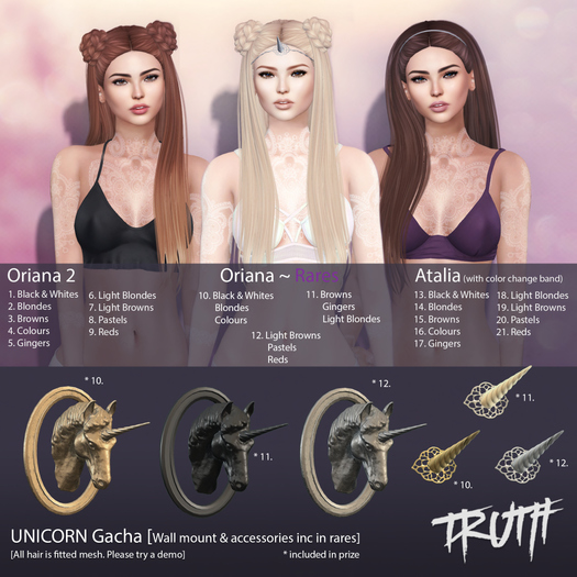 7. TRUTH HAIR Oriana 2 - Light Browns