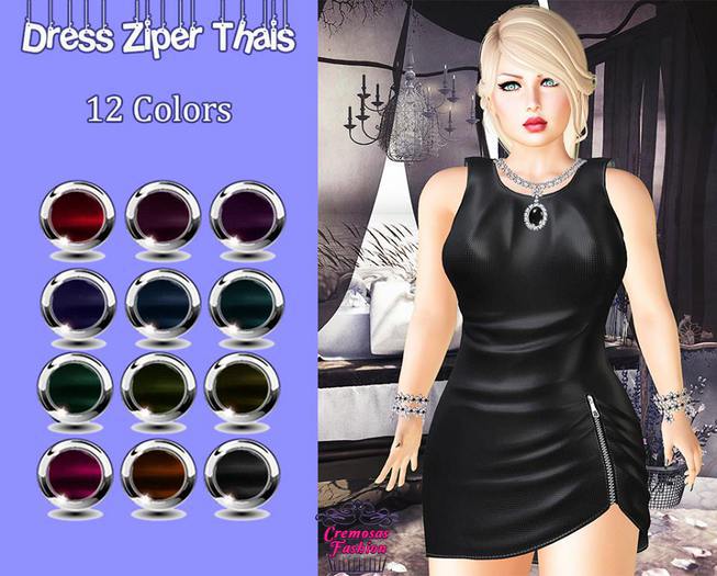 .::Cremosas Store::. Dress Ziper Thais