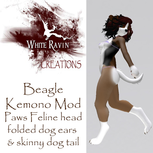 White Ravin Creations - Beagle Kemono Mod