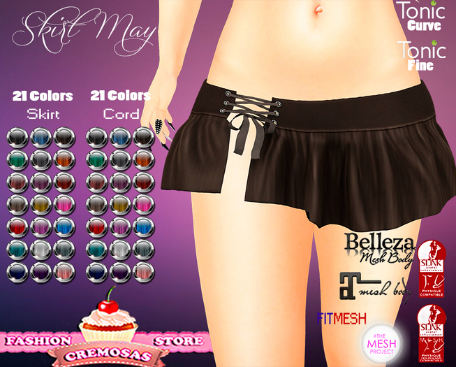 .::Cremosas Store::. Skirt May + HUD 21 Colors