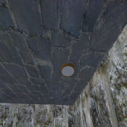 Rock's Flat Brass Round Ceiling Light