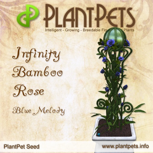 PlantPet Seed [Infinity Bamboo Rose *Blue Melody*]