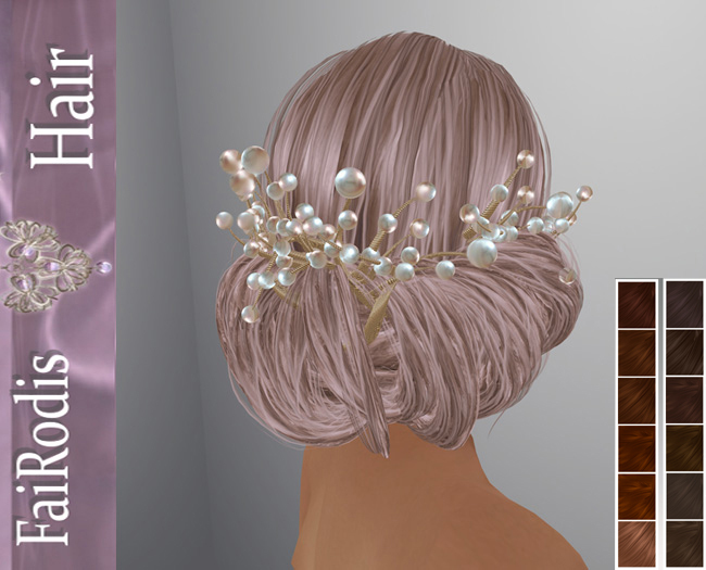 FaiRodis Letty hair DEEP SHATEN+pearl decoration
