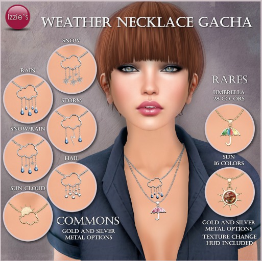 Izzie's - RARE Weather Necklace umbrella